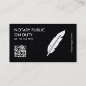 Carte De Visite Notaire public QR (Devant)
