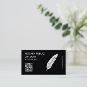 Carte De Visite Notaire public QR (Debout devant)