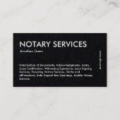 Carte De Visite Notaire public QR (Dos)
