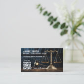 Carte de visite notariale QR (Debout devant)