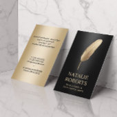 Carte De Visite Notary Loan Signing Agent Modern Black & Gold