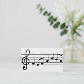 Carte De Visite notation de musique (Debout devant)