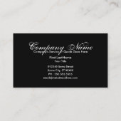 Carte De Visite notation de musique (Dos)