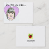 Carte De Visite Note d'amour de gamelle - customisée (Devant / Derrière)