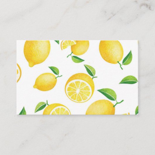 Carte De Visite Note de citrons (Devant)