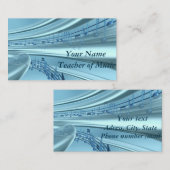 Carte De Visite Note de musique (Devant / Derrière)