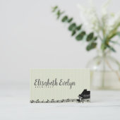 Carte De Visite note de musique arrière - plan (Debout devant)