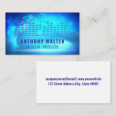 Carte De Visite Note de musique | Logo moderne | Son (Devant / Derrière)