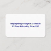 Carte De Visite Note de musique orange | Logo moderne | Son (Dos)