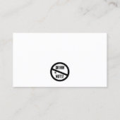 Carte De Visite Note de stationnement incorrecte (Dos)