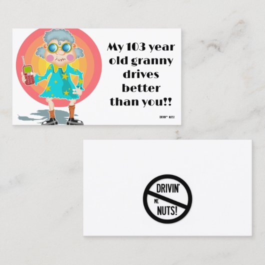 Carte De Visite Note de stationnement incorrecte (Devant / Derrière)