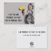 Carte De Visite Note de stationnement incorrecte (Devant / Derrière)