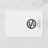 Carte De Visite Note de stationnement incorrecte (Dos)