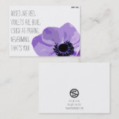 Carte De Visite Note de stationnement incorrecte (Devant / Derrière)