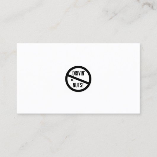 Carte De Visite Note de stationnement incorrecte (Dos)