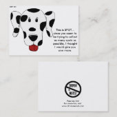 Carte De Visite Note de stationnement incorrecte (Devant / Derrière)