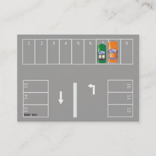Carte De Visite Note de stationnement incorrecte