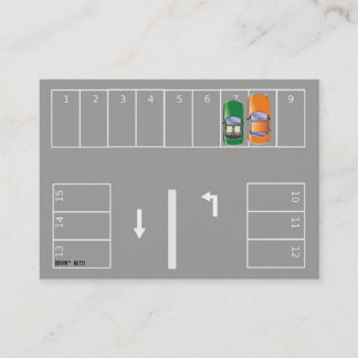 Carte De Visite Note de stationnement incorrecte