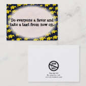 Carte De Visite Note de stationnement incorrecte (Devant / Derrière)