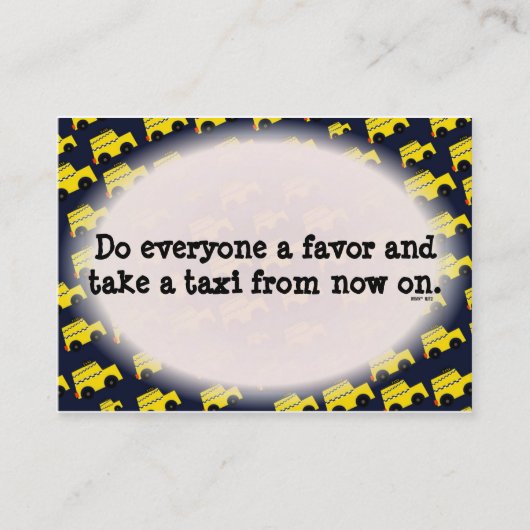 Carte De Visite Note de stationnement incorrecte (Devant)