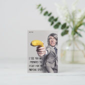 Carte De Visite Note de stationnement incorrecte (Debout devant)