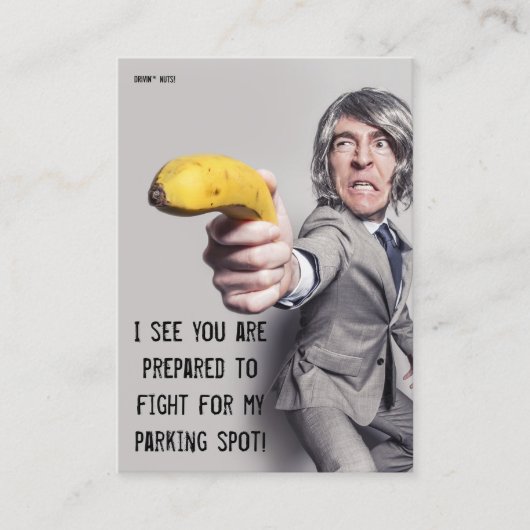 Carte De Visite Note de stationnement incorrecte (Devant)