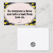 Carte De Visite Note de stationnement incorrecte (Devant / Derrière)