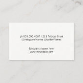 Carte De Visite Note musicale (Dos)