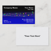 Carte De Visite Notes colorées de musique (Devant / Derrière)