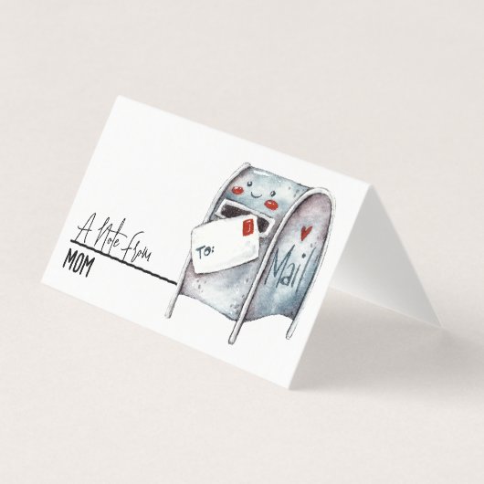 Carte De Visite Notes de Lunchbox personnalisées avec votre nom (Devant)