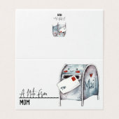 Carte De Visite Notes de Lunchbox personnalisées avec votre nom (Extérieur déplié)