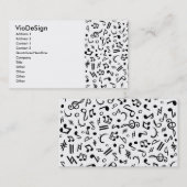 Carte De Visite notes de musique (Devant / Derrière)