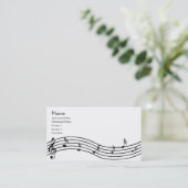 Carte De Visite Notes de musique (Debout devant)