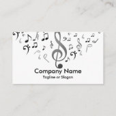 Carte De Visite Notes de musique (Dos)
