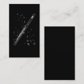 Carte De Visite Notes de musique de fluide Instrument Musicien Flu (Devant / Derrière)