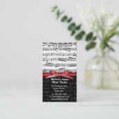 Carte De Visite Notes de musique et équations de maths (Debout devant)