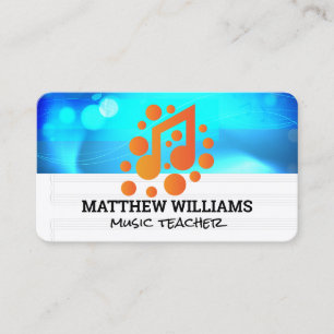 Carte De Visite Notes de musique   Logo sonore