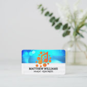 Carte De Visite Notes de musique | Logo sonore (Debout devant)