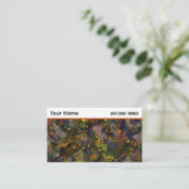 Carte De Visite Notes de musique sur fond abstrait professionnel (Debout devant)