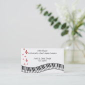 Carte De Visite Notes musicales (Debout devant)