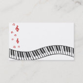 Carte De Visite Notes musicales (Dos)