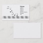 Carte De Visite Notes musicales (Devant / Derrière)