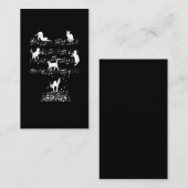 Carte De Visite Notes musicales (Devant / Derrière)