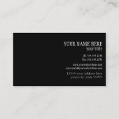 Carte De Visite Notes musicales d'affaires de la musique moderne d (Dos)