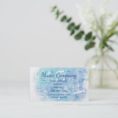 Carte De Visite Notes musicales d'aquarelle (Debout devant)