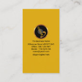 Carte De Visite Notes musicales Guitar Riffs Guitar Jaune Guitar (Dos)