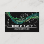 Carte De Visite Notes musicales | Son (Devant)