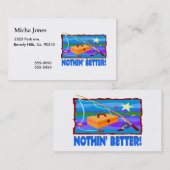 Carte De Visite Nothin meilleur que la pêche (Devant / Derrière)