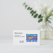 Carte De Visite Nothin meilleur que la pêche (Debout devant)