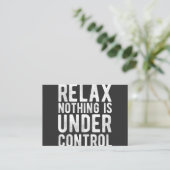 Carte De Visite nothing is uncontrol (Debout devant)